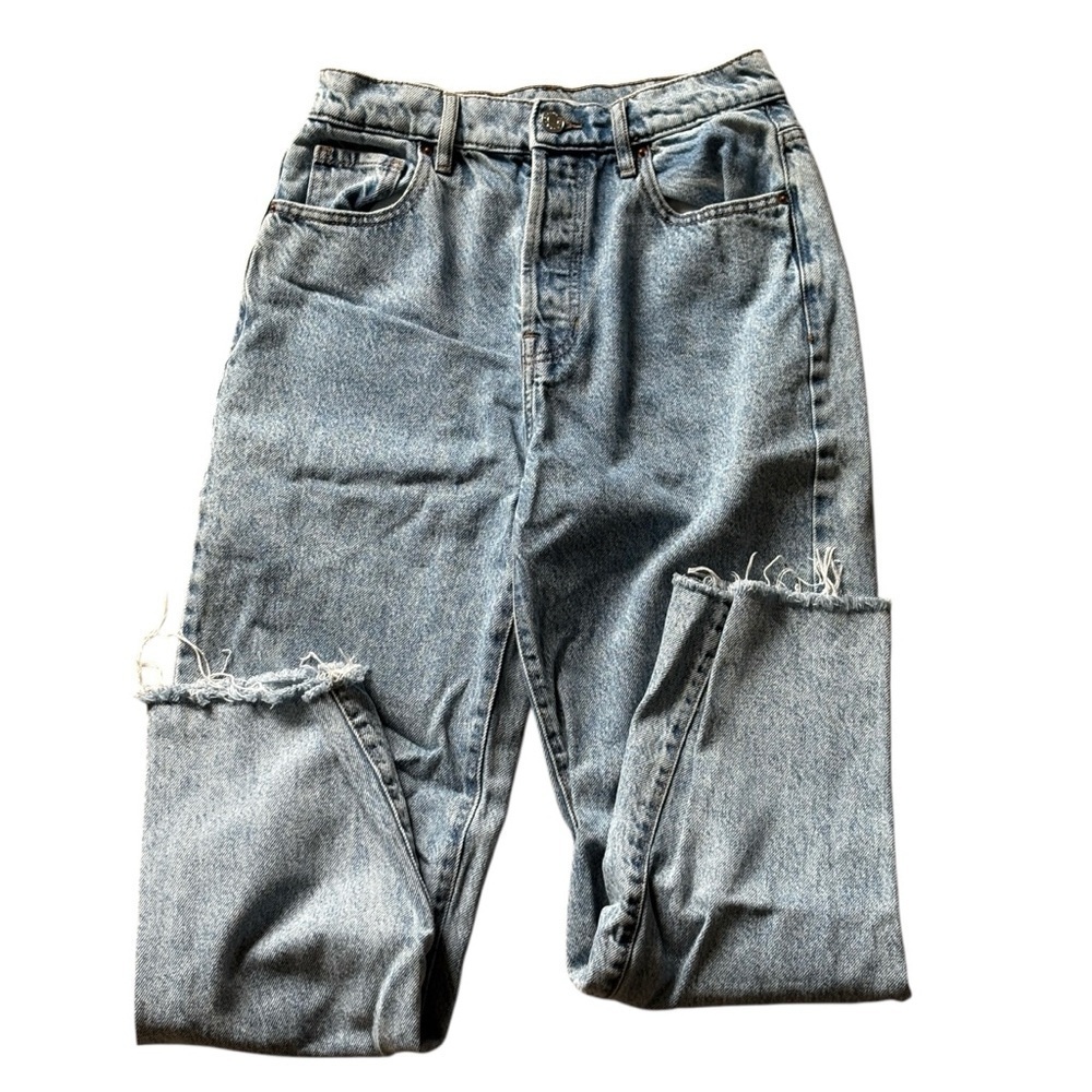 Pacsun Button Fly Jeans Size 26 High Rise Straight Denim Stretch - Picture 8 of 8